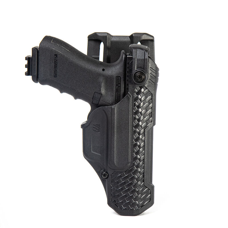 Blackhawk T-Series L3D Level 3 Holster for Glock 17 19 22 23 31 45 LH Basketweave BLK