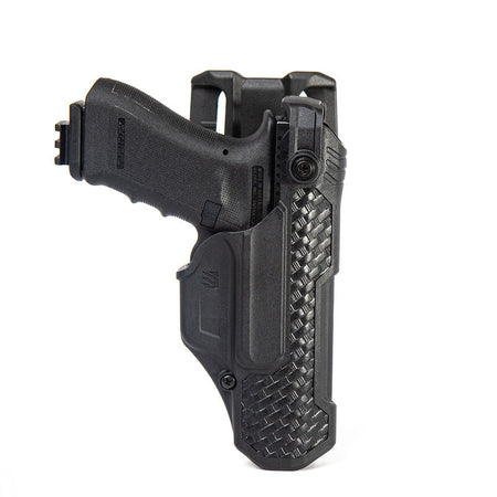 Blackhawk T-Series L3D Level 3 Holster for Glock 17 19 22 23 31 45 LH Basketweave BLK