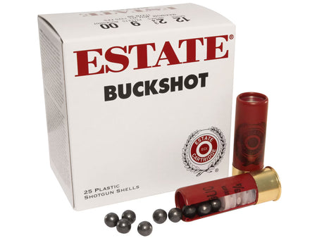 Estate Cartridge 12 Gauge Shotgun Ammo BUCKSHOT 2.75 in 1-1/8 oz 00 Buck