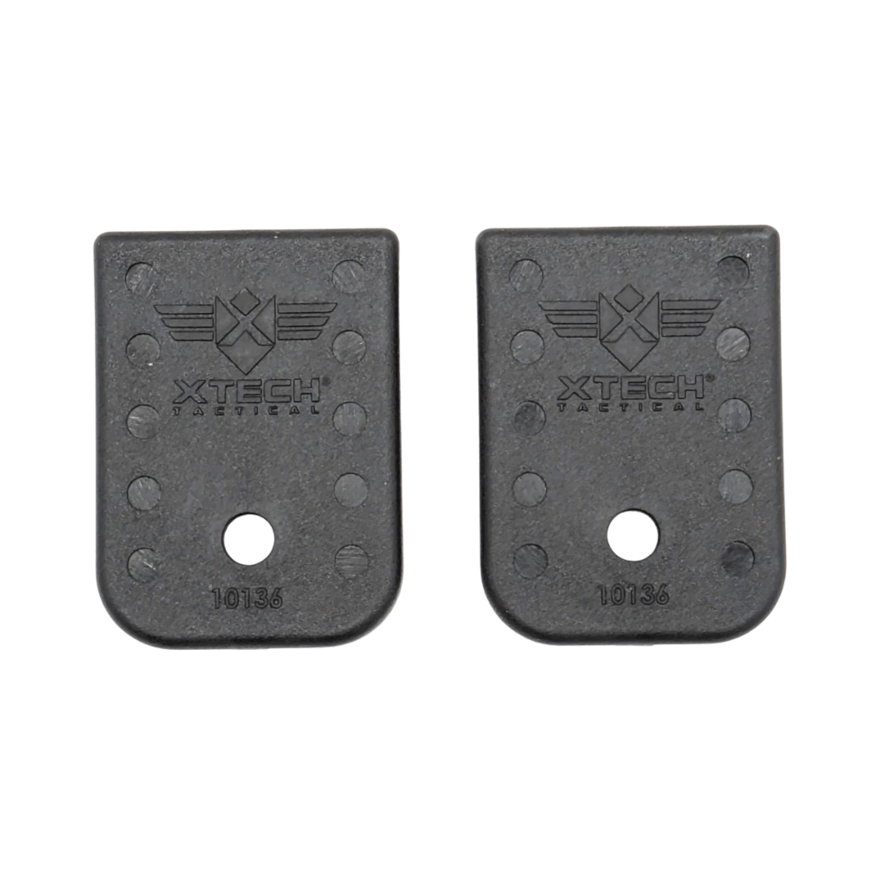 Xtech 2-Pack Glock 9mm/.40 Double Stack Magazine Enhanced Baseplates