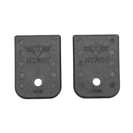 Xtech 2-Pack Glock 9mm/.40 Double Stack Magazine Enhanced Baseplates