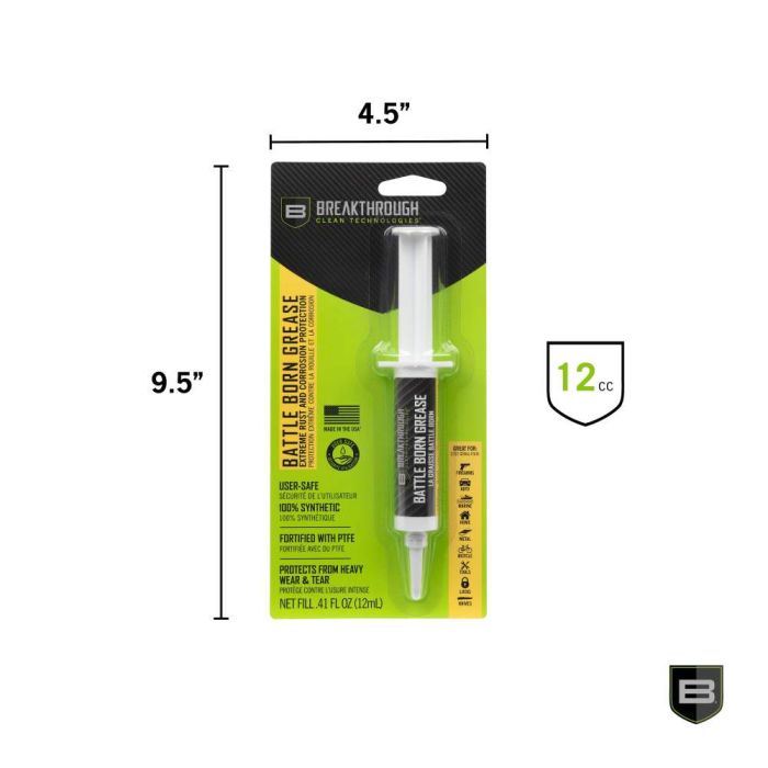 Breakthrough Clean Battle Born PTFE-Fortified 100% Synthetic Grease 12cc