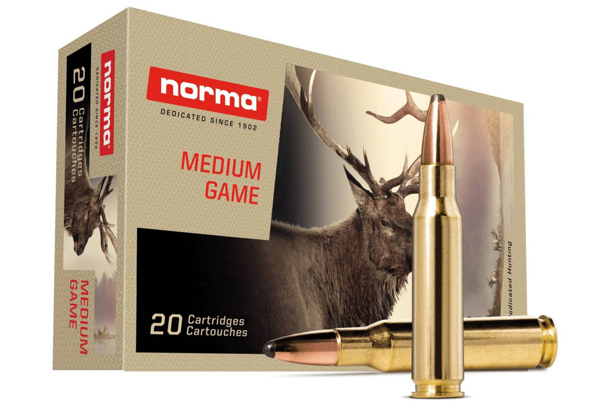 Norma .308 Win / 7.62x51mm Medium Game 150 grain Soft Point ammunition