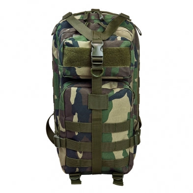 NcStar Woodland Camo Nylon Small Backpack with 4 Pockets