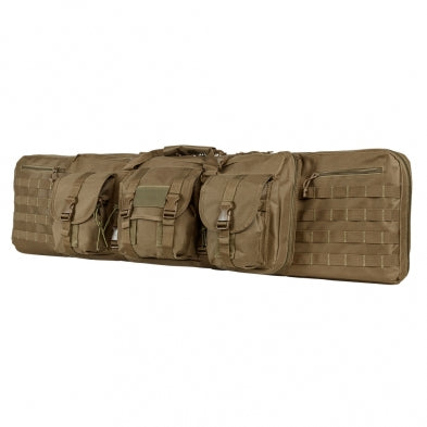 NcStar Tan Nylon Double Carbine Rifle Case 46in with Shoulder Straps
