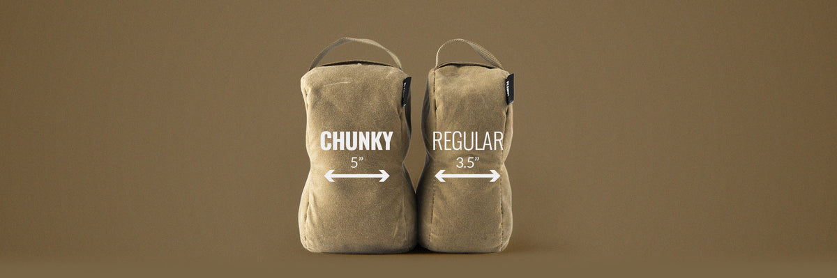 MDT Chunky Peanut Waxed Canvas Shooting Support Bag - Grulla