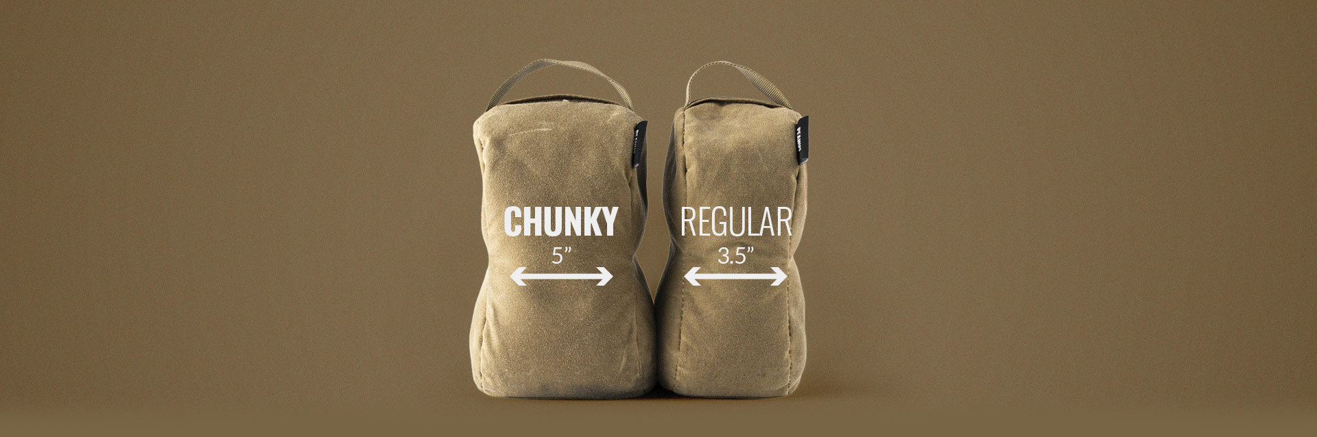 MDT Chunky Peanut Waxed Canvas Shooting Support Bag - Grulla