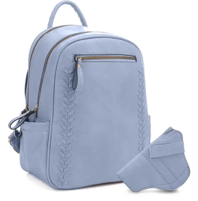 Jessie & James Madison Concealed Carry Purse Backpack in Blue