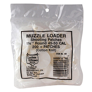 Southern Bloomer 1.25" Round Black Powder Cleaning Patches 200-Count