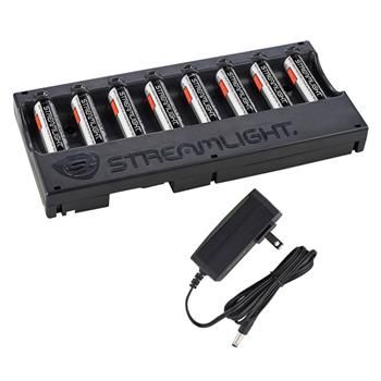 Streamlight 8-Bay SL-B26 Bank Charger 120V/100V Includes Eight SL-B26 Batteries