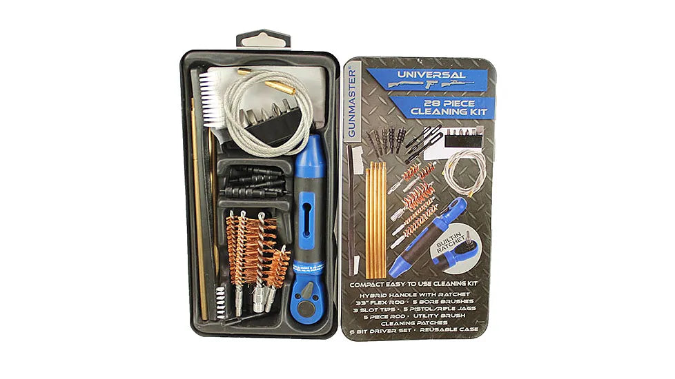 DAC GunMaster 15-Piece Slimline Cleaning Kit Ratchet Handle Metal Box