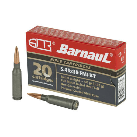 Barnaul 5.45x39mm  60 grain Full Metal Jacket Boat-Tail ammunition