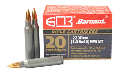 Barnaul .223 Remington BARNAUL 55 grain Full Metal Jacket Boat Tail ammunition