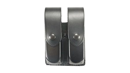DeSantis Double Mag Carrier Glock 17 22 37 HK USP 9mm 40 Plain Black Leather