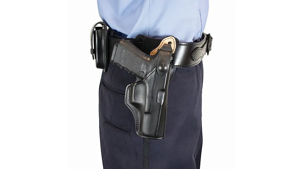 DeSantis Safety Star Right Hand Black Leather Holster for Glock 17/22/31