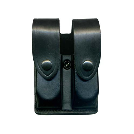 DeSantis Glock 17/22/37 Double Magazine Pouch U41 Basket Weave Nickel Snap