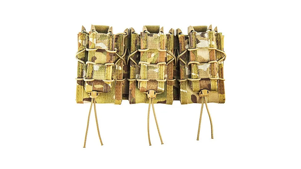 High Speed Gear MOLLE Triple Double Decker Shingle Multicam Rifle Pistol Magazines