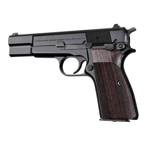Hogue Smooth Rosewood Grips for Browning Hi-Power