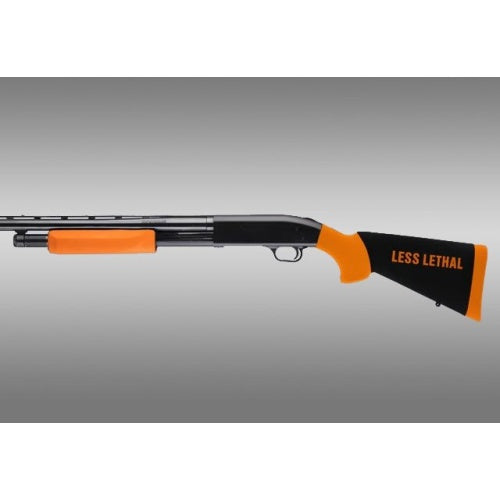 Hogue Mossberg 500 Overmolded Stock and Forend Less Lethal Orange