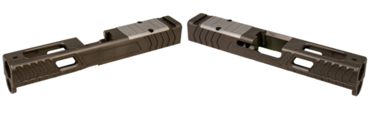 Shark Coast Greasy Glock 43X RMSc Cut Black Slide