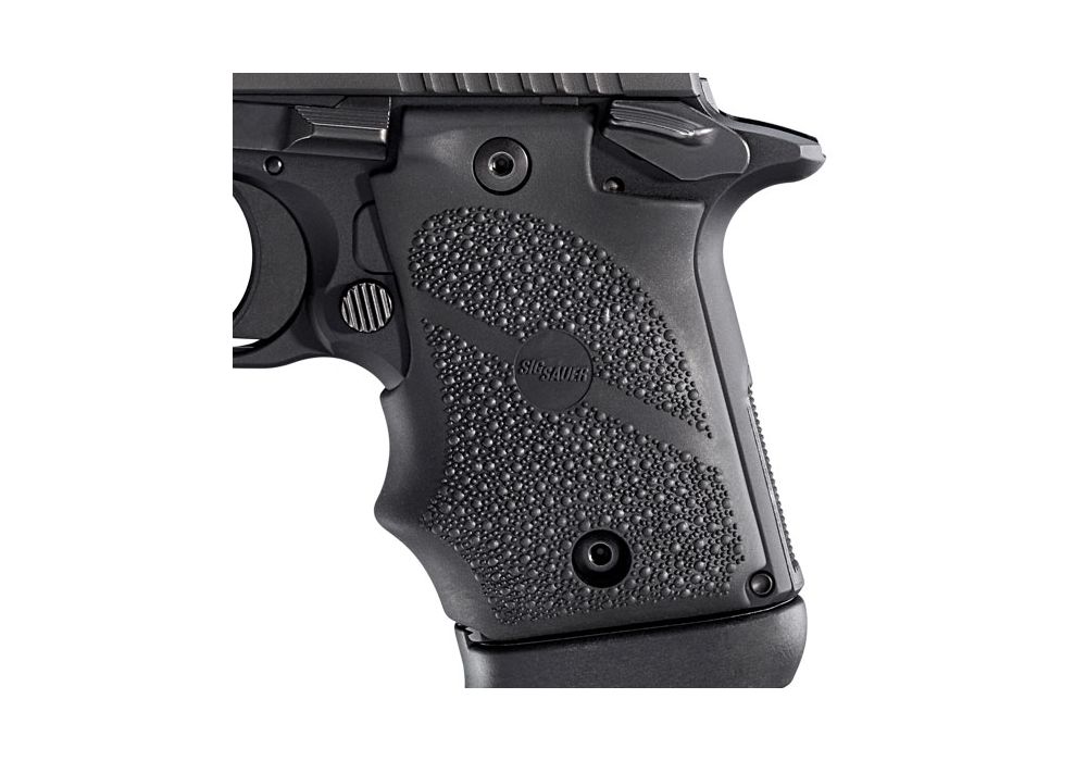 SIG SAUER P938 Black Plastic Grip Set with Rubber Accents
