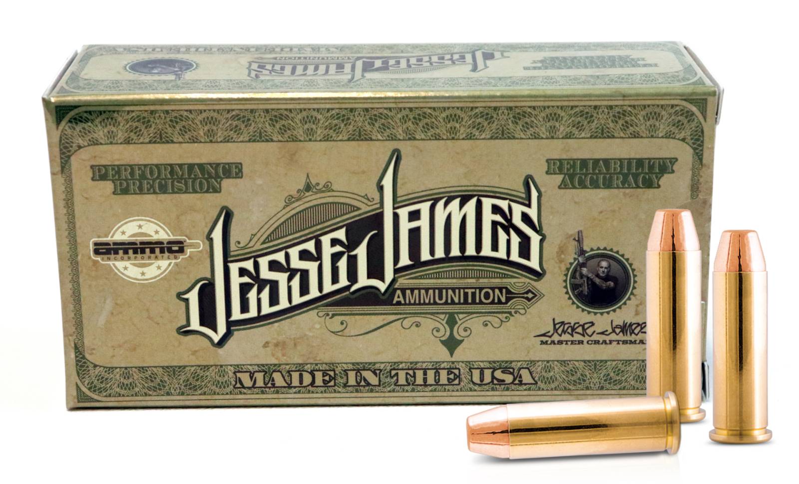 Ammo Inc .38 Special JESSE JAMES 125 grain Total Metal Jacket ammunition