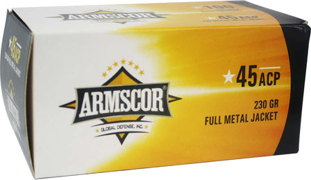 Armscor .45 ACP/Auto PERCISION 230 grain Full Metal Jacket ammunition