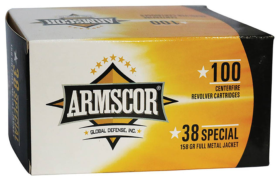 Armscor .38 Special Value Pack 158 grain Full Metal Jacket ammunition