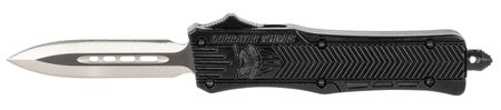 CoBRATec Small Black Dagger Automatic OTF Knife Plain Edge