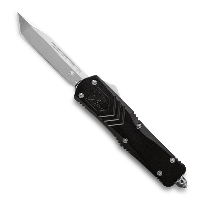 CobraTec Large FS-X Non-Serrated Tanto OTF Knife Black