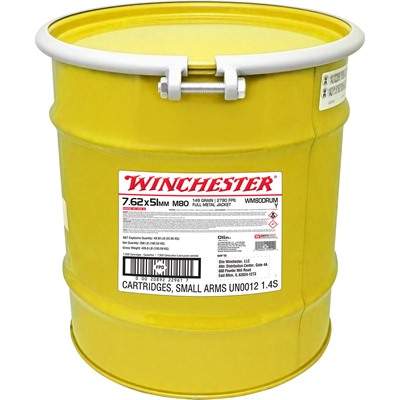 Winchester .308 Win / 7.62x51mm USA WHITE BOX 149 grain Full Metal Jacket ammunition