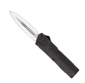 CobraTec Lightweight Non-Serrated Black Dagger OTF Knife