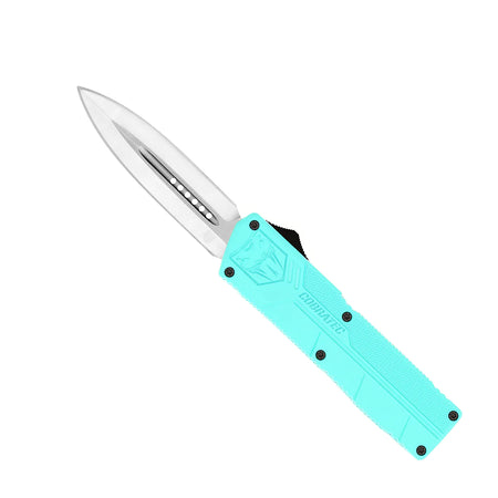 CobraTec Lightweight Non-Serrated Tiffany Blue Dagger OTF Knife