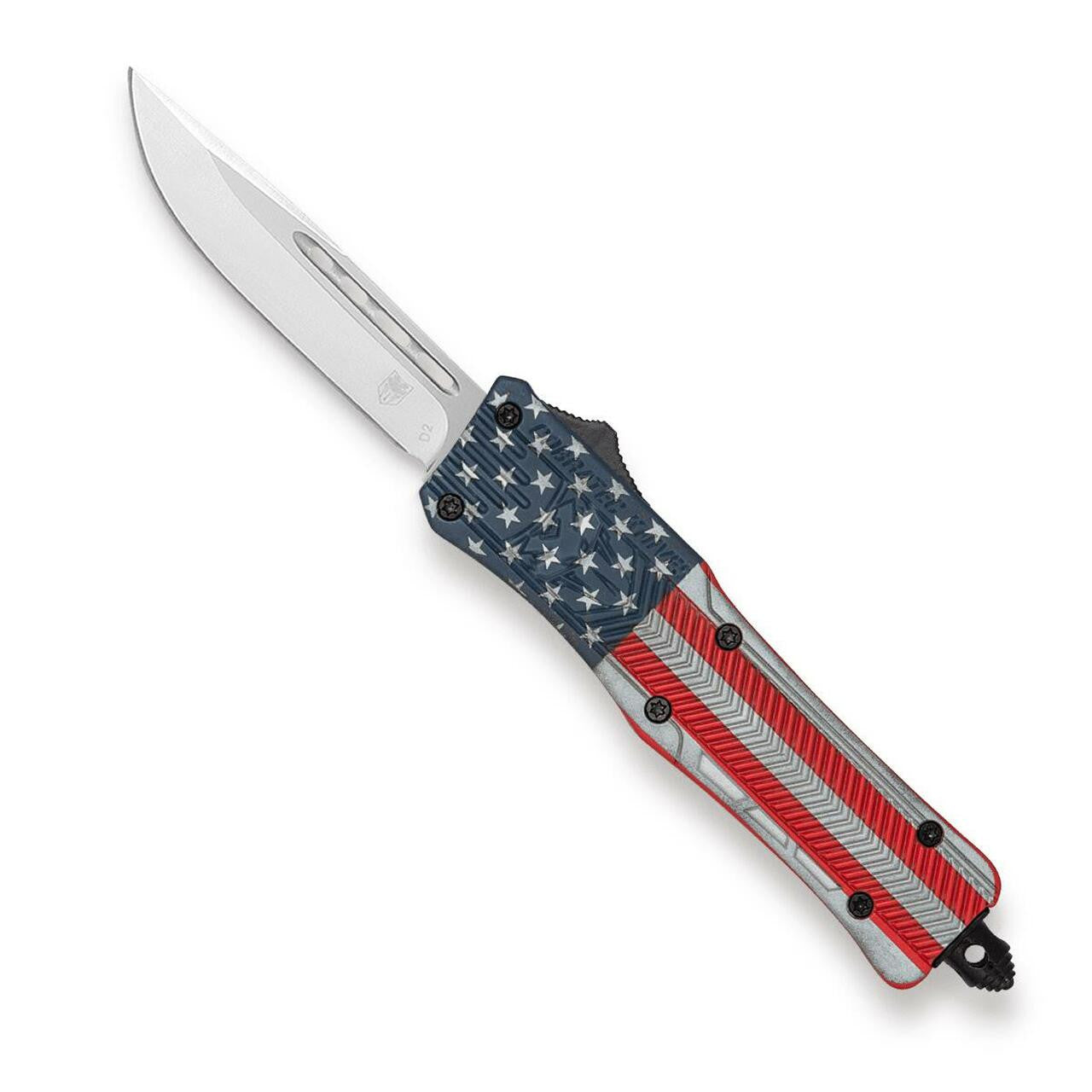 CobraTec Large USA Non-Serrated Drop Point OTF Knife