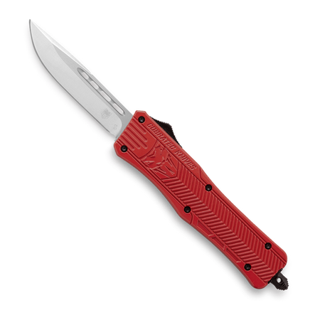 CoBRATec Small Red Drop Automatic OTF Knife Non-Serrated