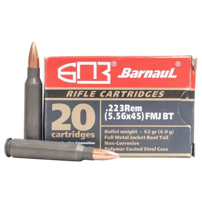 Barnaul .223 Remington  62 grain Full Metal Jacket Boat Tail ammunition