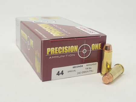 Precision One .44 S&W Special  240 grain Full Metal Jacket ammunition