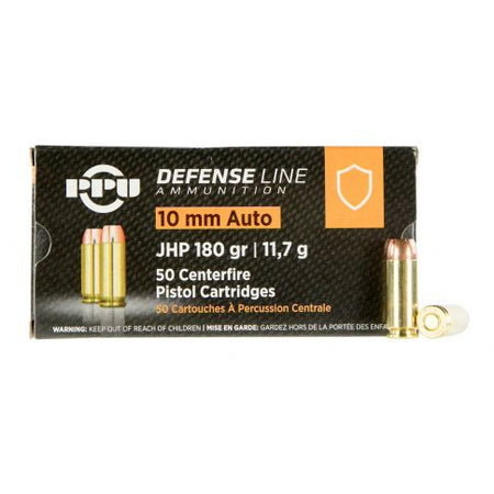 Prvi Partizan 10mm Auto PPU 180 grain Jacketed Hollow Point ammunition