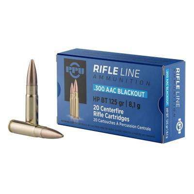 Prvi Partizan .300 AAC Blackout PPUCenterfire 125 grain Hollow Point Boat Tail ammunition