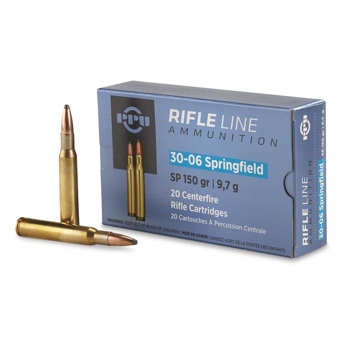 Prvi Partizan .30-06 Springfield PPUCenterfire 150 grain Soft Point ammunition