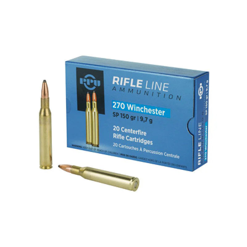 Prvi Partizan .270 Winchester PPUCenterfire 150 grain Soft Point ammunition