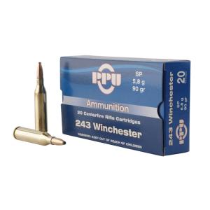 Prvi Partizan .243 Winchester 243 WINCenterfire 90 grain Soft Point ammunition