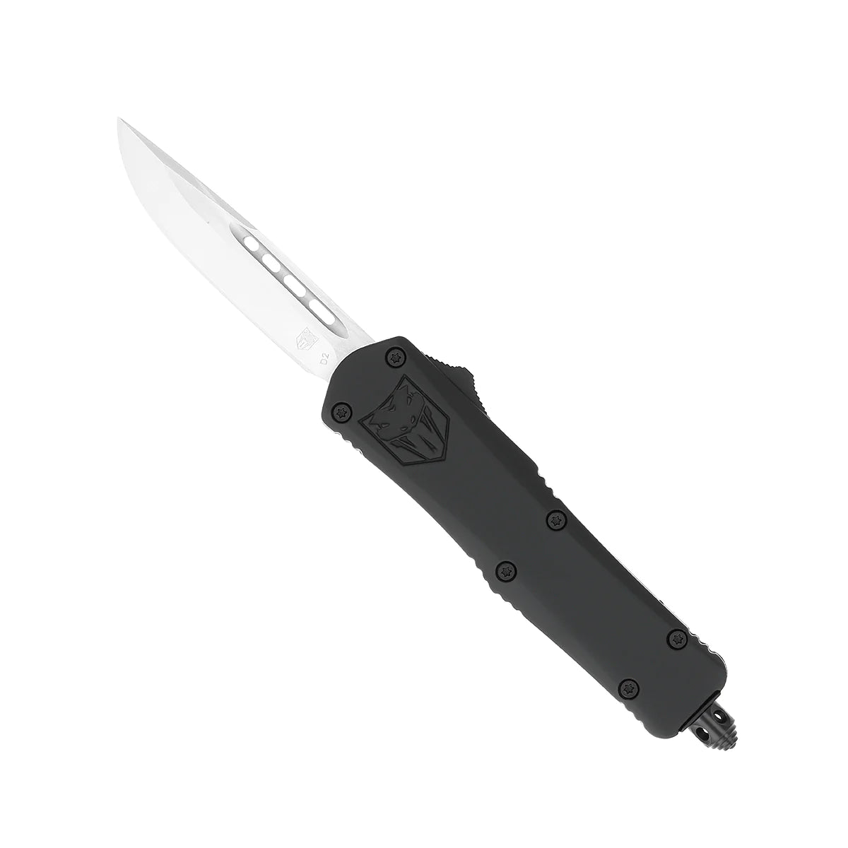 CobraTec OTF Small Black FS-3 Drop Non-Serrated Knife
