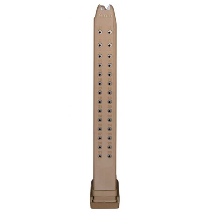 Glock 33-Round 9mm Handgun Magazine Tan Finish