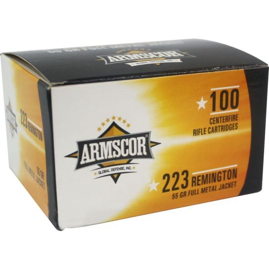 Armscor .223 Remington  55 grain Full Metal Jacket ammunition
