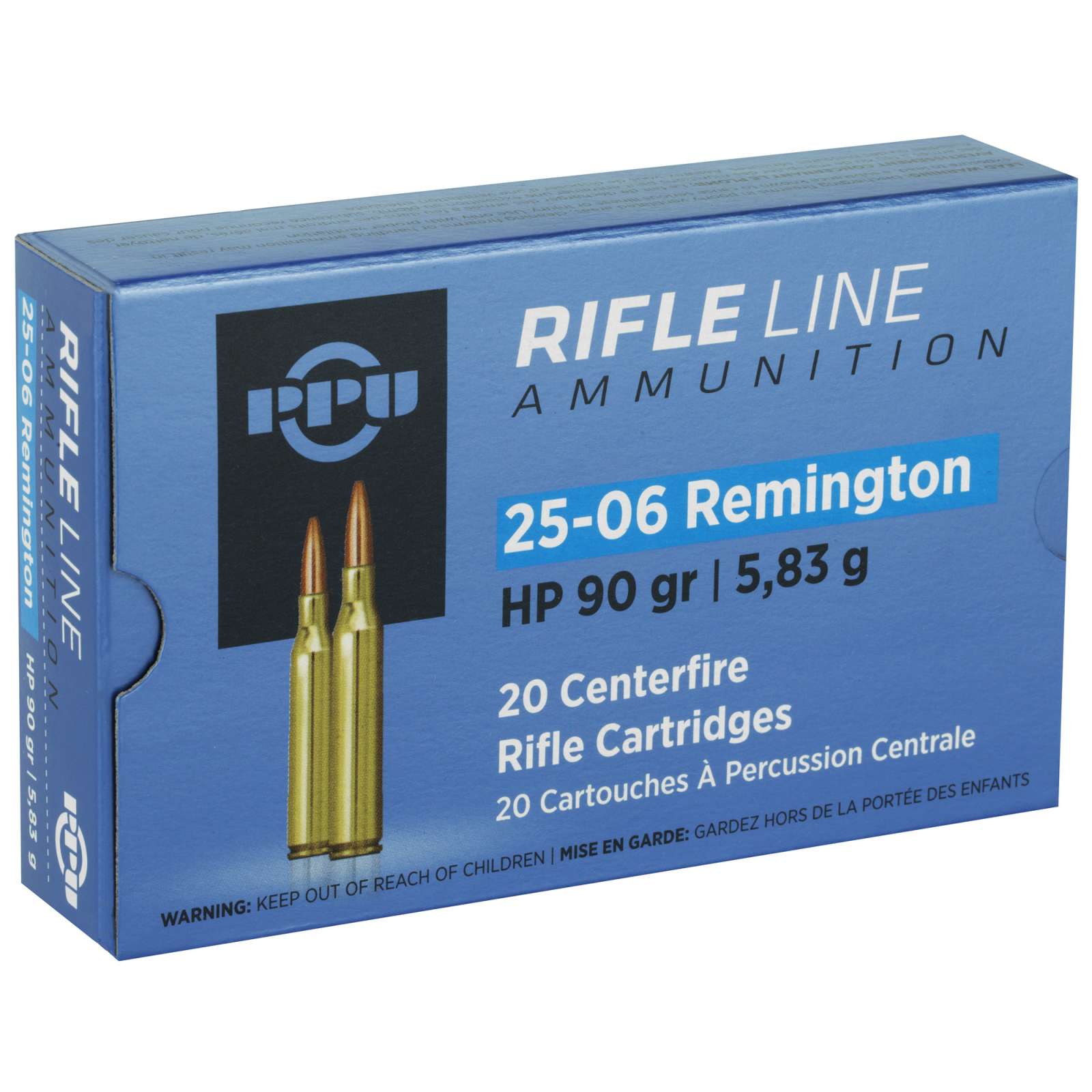 Prvi Partizan .25-06 Remington 25-06REM 90 grain Hollow Point ammunition