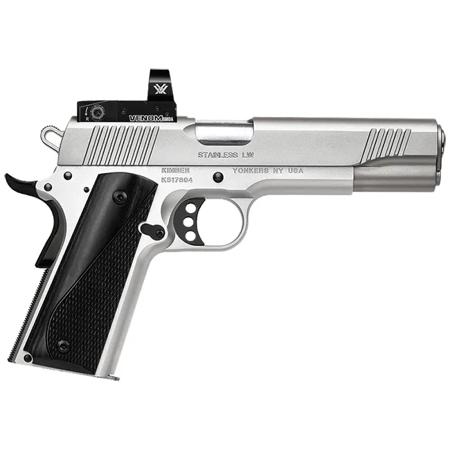 STAINLESS LW 1911 9MM W/RED DOT