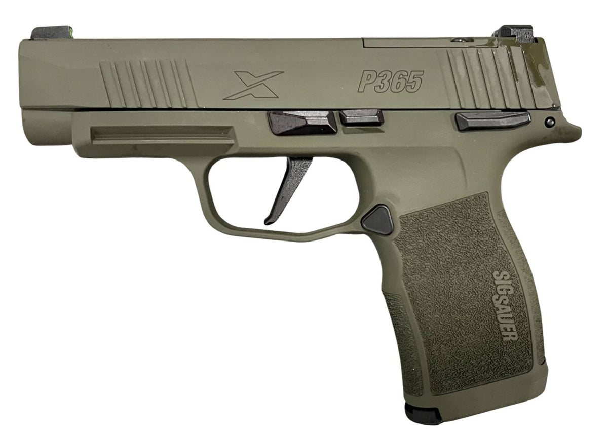 dSIG SAUER P365XL 9MM PSTL 3.7" M.S. 2-12RD O.R. ODGREEN