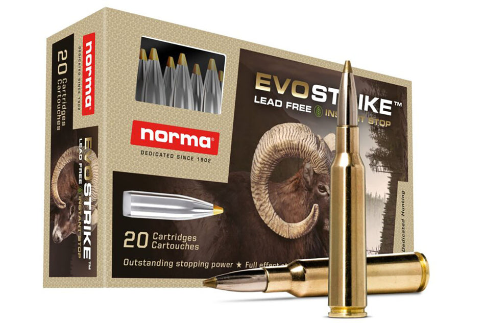 Norma 7mm Remington Mag EVOSTRIKE 127 grain Polymer Tip Boat Tail ammunition