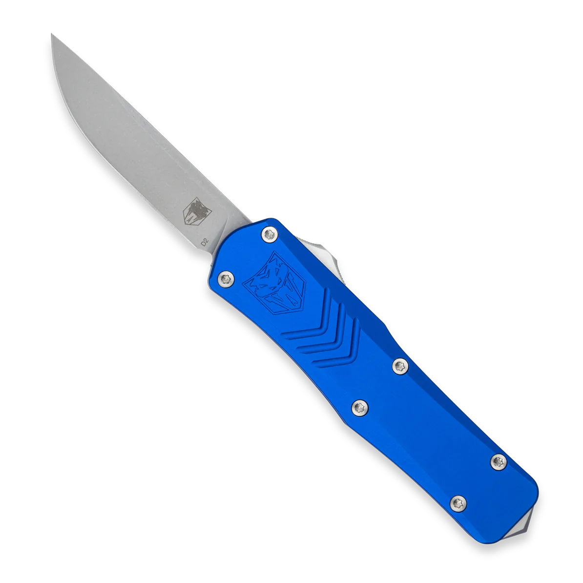 CobraTec OTF Small Blue FS-X Generation 2 Drop Non-Serrated Knife